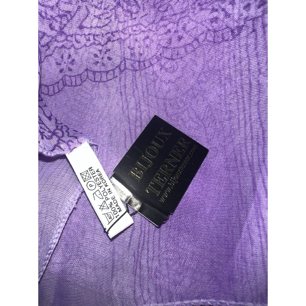 bijoux‎ terner Purple Scarf  40"X 58" - Picture 4 of 4